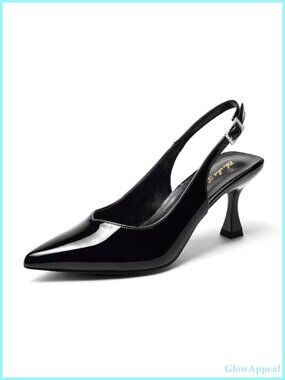 Women's Kitten Heel Slingback Pointed Toe Pumps